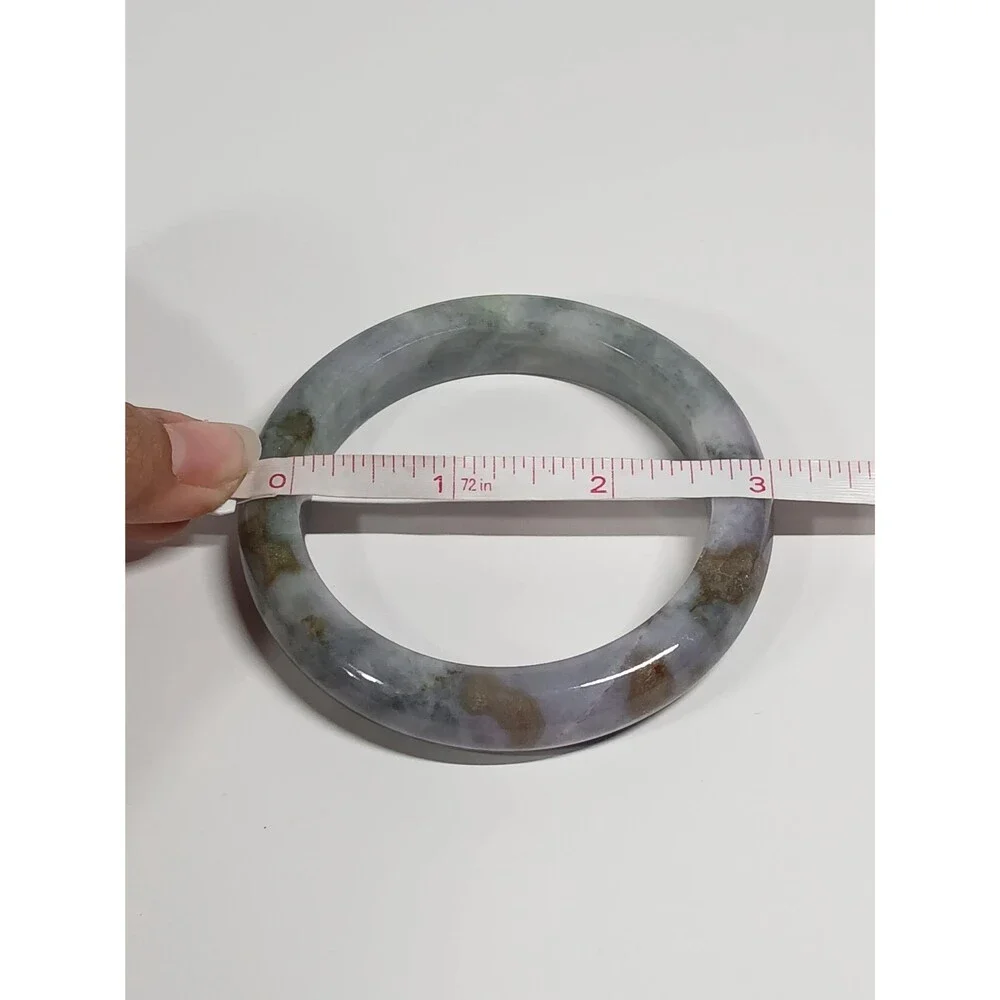 Grey Lavender Jade Bangle 67mm Multi-Color